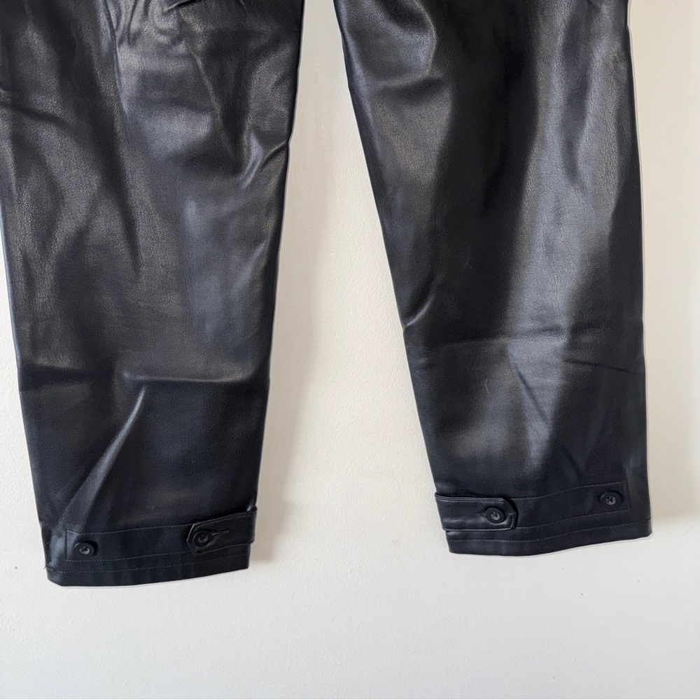 Pistola Tammy High Rise Trouser in Slate Black Faux Leather Womens 27 - Picture 10 of 10